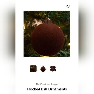 Hobby Lobby Viral Flocked Ball Ornaments